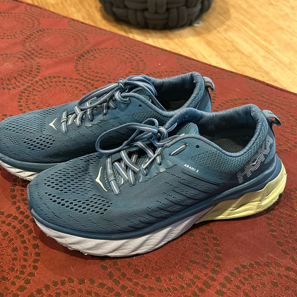 Hoka Arahi 3. Well-loved just not wearing anymore.